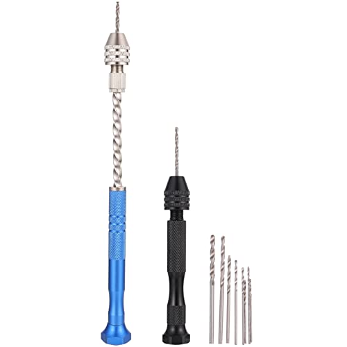 BUTIFULSIC 1 Set Hand Drill Tool Jewelry Pin Vise Micro Drill Bits Small Multitool Hand Drill for Jewelry Mini Drill Bits Jewelry Hand Shift Knob Pin Vise Hand Drills Miniature Drill Steel