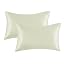 Yorkshire Bedding Confezione da 2 federe in microfibra spazzolata, ipoallergeniche, dimensioni standard, con chiusura a busta (ocra, 50 x 75 cm