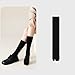 Chenflying 3 Pairs Slouchy Boot Socks for Women, Soft Scrunch Knee High Long Split Toe Tabi Socks (black+dark gray+light coffee)