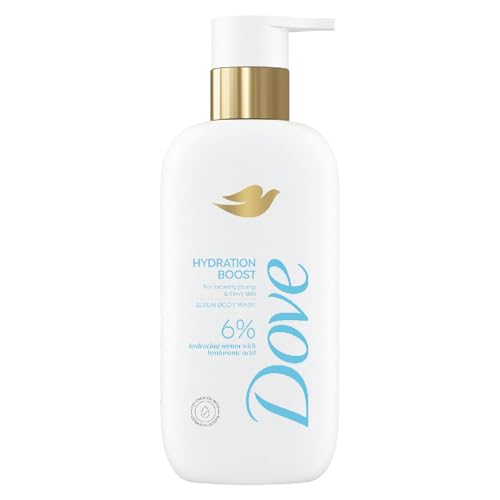 Image of Dove Hydration Boost Serum Body Wash | 6% Hydrating Serum with Hyaluronic Acid | For instantly plump & dewy skin | Paraben & SLS free | 300 ml