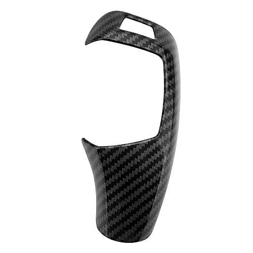 Kacepar Auto Schaltknauf Abdeckung, Auto Schaltknauf-Schaltstangenschutz, Auto Schaltknauf-Schaltknauf-Abdeckung Kompatibel mit BMW F30 F20 F10 F15 F25 X5 X3, Kohlefaser