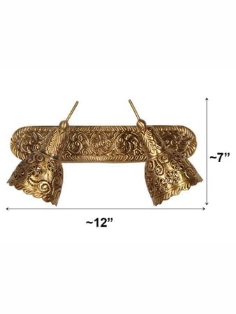 Image of Double Brass Spot Light Wall Sconce with Brasss Material for Decorative Living Room Wall Ceiling Lamp Balcony Decor and Home (Free Bulb)