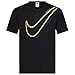 Produktbild Nike Just Do It T Shirt Mens Swoosh Tee Crew Neck Short Sleeve T Shirt Black DR9275 010 New (Medium)