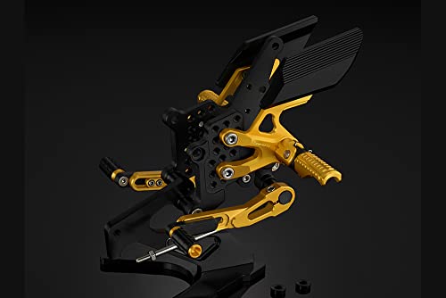BIKERS(バイカーズ) バックステップ YZF-R25 MT-25 アルミ 9ポジション 可倒式フットレスト ライトゴールド BK-Y185-LGD