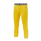 DEVOROPA Youth Boys Compression Pants 3/4 Length Sports Tights Leggings Soccer Basketball Base Layer...
