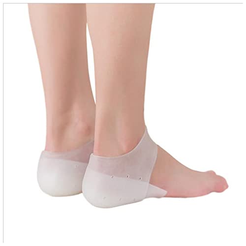 Insoles Invisible Height Increase Silicone Socks Gel Heel Pads Orthopedic Arch Support Heel Cushion Soles Insole Foot Massage Unisex Pad Memory Foam Insoles ( Color : White , Size : Increase 3.5cm )