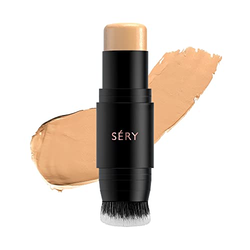Image of SERY Matte Fix 'N' Click Sand Foundation Stick, Buildable Coverage, Instant Hydrating Light Weight Texture, Suitable for All Skin Types - 7.5gms