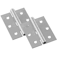 National Hardware N115-519 V129 Screen/Storm Door Hinges in Zinc, 3" x 2-1/2", 2 piece