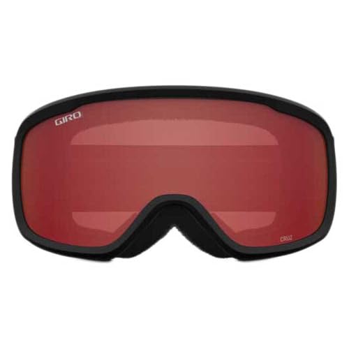 Image of Giro Adult and Youth Roam Ski and Snowboard Goggles - Red Flow Strap with Amber Scarlet /Yellow Lenses