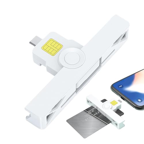 Lector CAC, lector de tarjetas CAC de acceso común tipo C, tarjeta de crédito portátil, chip para banco IC, salud, identificación gubernamental, identificación, crédito