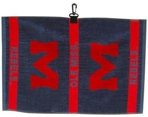 NCAA ミシシッピ織ジャカードゴルフタオル