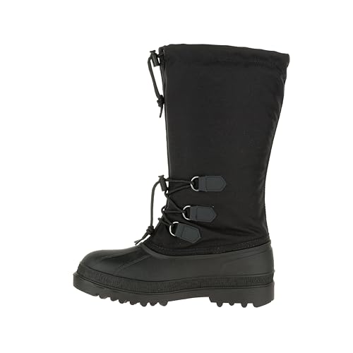 Kamik Men's Canuck Cold Weather Waterproof Winter Boot, Black - 12