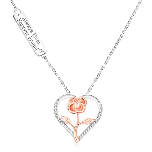Collar de flor de rosa Tobestu ideal para lucir en cenas familiares