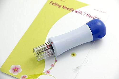 1PC Needle Felting Handle Holder with 7 Needles Wool Needle Felting Tools New