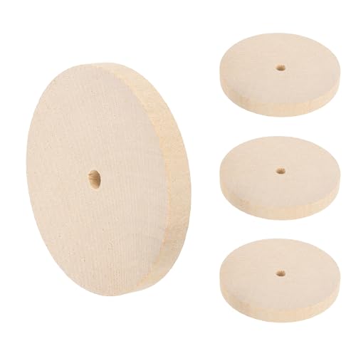 Ruedas de madera de losa para montar coches de juguete hechos a mano 2