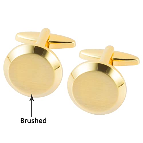 Image of Cufflinks for Men Classic Wedding Business Shirt Cuff Links Set Gifts with Box