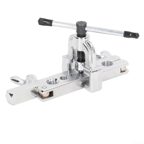 livre Oniissy Kit d'outils manuel pour l'évasement et l'élargissement des tuyaux avec têtes en cuivre, construction en alliage d'acier, 9 tailles d'alésage 3-19 mm, adaptateur rotatif chromé, poignée