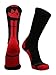 Wild Paws Crew Socks (Black/Scarlet, Medium)