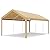 COBIZI Carport Canopy 12x20 Heavy Duty Car Tent Garage, Galvanized Frame Car Canopy Outdoor Shelter Waterproof & UV Protected with Built-in Sandbags for Car Boat Truck, Khaki