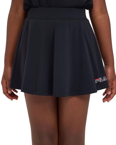 FILA Girl's Classic 2.0 Skort, Black, 12