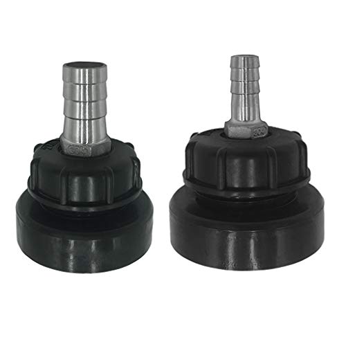 Preisvergleich Produktbild SDENSHI IBC Behälter Adapter 80mm Feingewinde Wassertank Anschluss Fitting, 16mm + 25mm