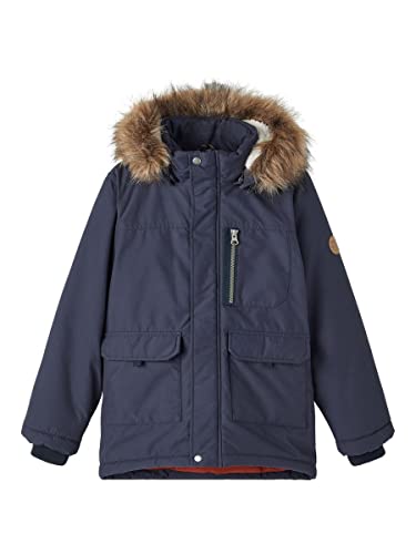 NAME IT Nkmmarlow Parka Jacket PB Garçon - Veste Chaud Et Tendance Avec Capuche Amovible