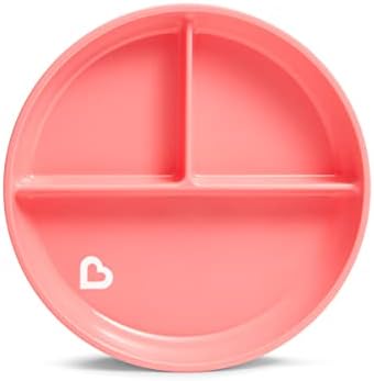Munchkin Stay Put Divided Suction Plates, Pink/Purple