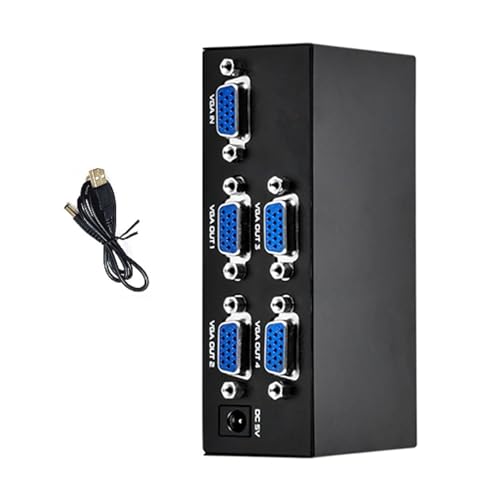 VGA�X�v���b�^�d���A1 In 4 Out VGA�X�v���b�^PC��ʕ����A�R���s���[�^�z�X�g���b�v�g�b�v�O���t�B�b�N�J�[�h�O��VGA�X�v���b�^