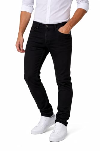 Diesel Darron 0R4H6_Stretch Hommes Jeans Slim Regular (W26/L32, Noir)