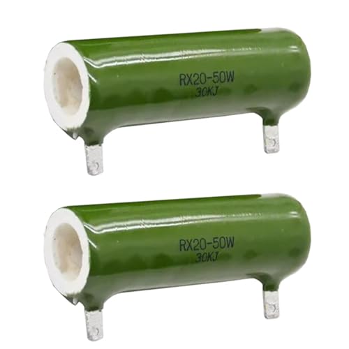 RX20 50/75/100/150/200/300W 20/30/150/200/300/5K/20K-50K Ohm Filo avvolto Resistore in ceramica smaltata Potenza Smalto vetroso Resistore(RX20 100W 28x170mm,510 Ohm)