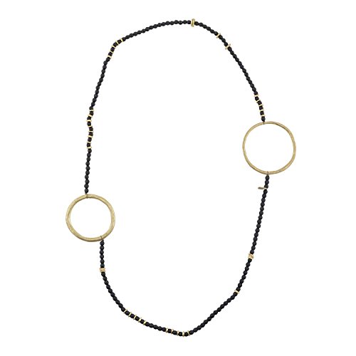 Preisvergleich Produktbild PAULA ALONSO PA Lange Halskette mit Metallringornamenten