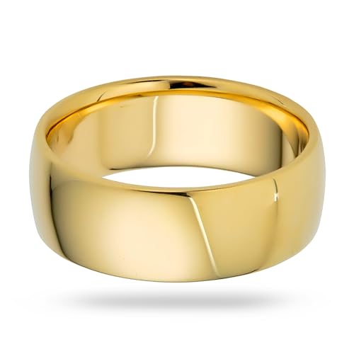 7mm Solid Gold Wedding Bands for Women or Men, 10k or 14k Gold Rings, Comfort Fit Womens and Mens Wedding Ring - Premium Collection from EWB2