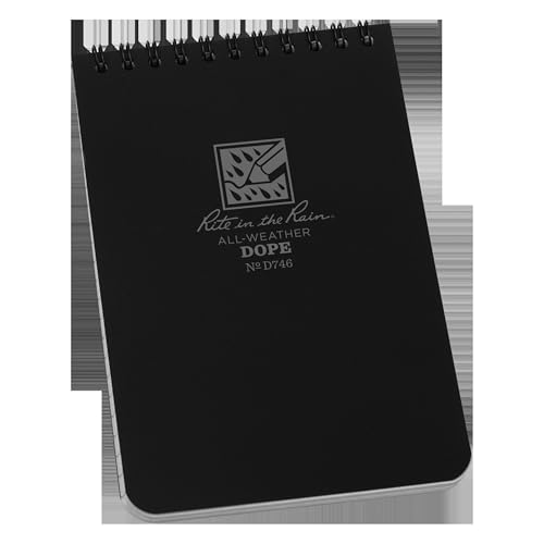 DOPE Logbook Rite in the Rain fini les notes effacées par la pluie