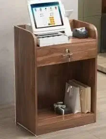 Compact Retail Checkout Counter for Shop Store Front Desk