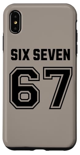 67 Six Seven Sport Design on Back. 6 7 Meme Men Women Kids X}zP[X iPhone XS Max p
