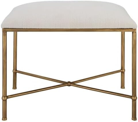 Uttermost Avenham - Small Framed Bench-20 Inches Tall and 24 Inches Wide