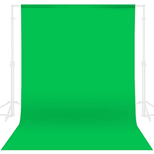 eWINNER Collapsible Backdrop Photo Booth Background polyester cotton Backdrop for YouTube Video Recording Photography Video Television Screen Birthday Wedding Party (3.3x5ft Green)