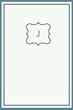Alphabet J Lined Journal NoteBook, 120 Ruled Pages, 6 x 9 inches