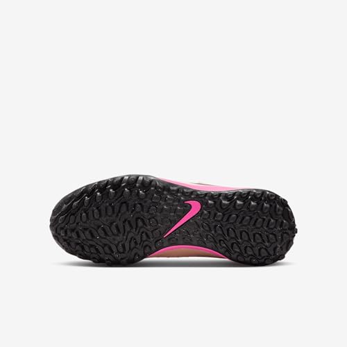 Nike Jr. Phantom GX 2 Academy Little/Big Kids' TF Soccer Shoes (FJ2608-800, Crimson Tint/Pink Blast/Black)2