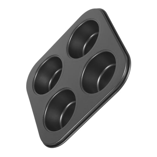PartyKindom Moule à Muffins Antiadhésif Noir Plaque Cuisson Réutilisable pour Cupcakes et Pâtisseries Haute Température pour Usage Domestique et Professionnel