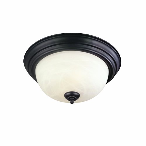Elk Home Harmony 14-inch Wide 3-Light Flush Mount in Painted Bronze