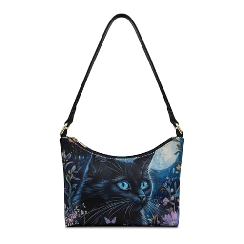 Image of Handbag for Women Leather Underam Shoulder Bag with Zipper Fashion Work Purse Waterproof Travel Wallet