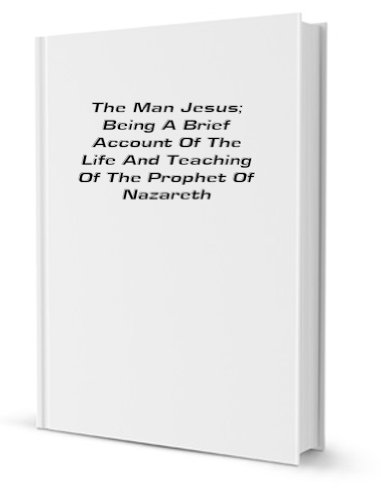 Man Jesus ( Dust Jacket) B000WET37U Book Cover