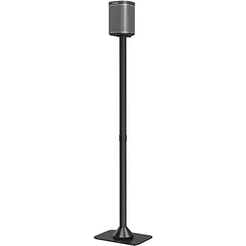 BONTEC vrijstaande Speaker Stand met Kabel Kanaal voor Sonos PLAY:1 en PLAY:3 (Single Black)
