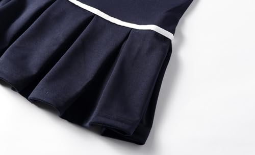 Uniforme escolar plisado estilo vestido de marinero náutico infantil Mud Kingdom 7