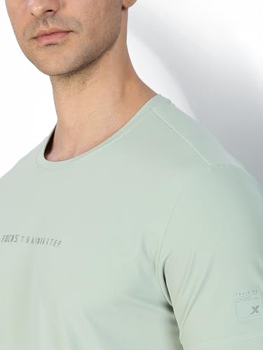 Image of XTEP Men's Ice-Cooling Running T-Shirt | Anti-UV, Quick-Dry, Antibacterial, Polar-Ice Fiber | Activewear for Gym & Running