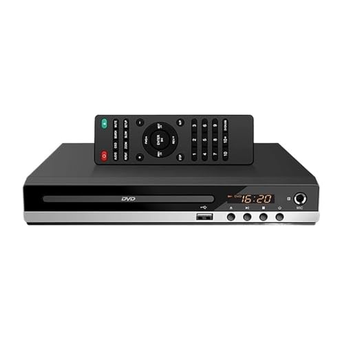 Reproductor De DVD Alta Definición 1080P For El Hogar, For TV, Discos Y CD, Salida AV, Puerto Micrófono Incorporado Compacto Y PequeñO