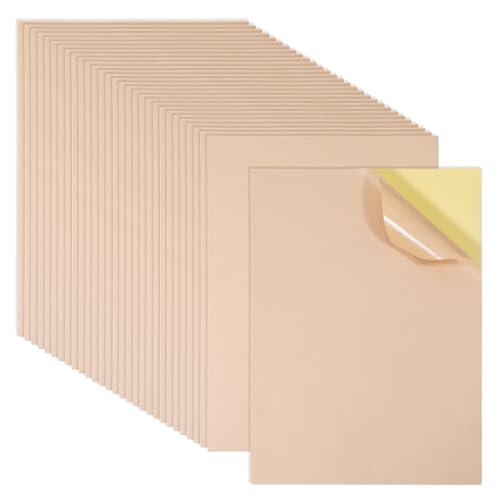 Feuille complète d'autocollants A4 en papier kraft blanc pour imprimante jet d'encre et scrapbooking
