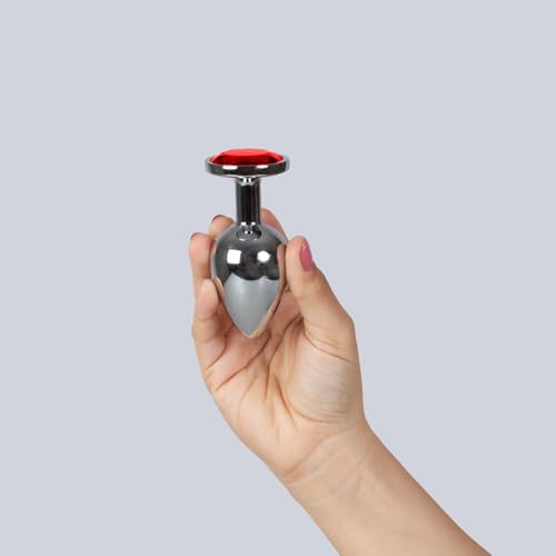Anal plug size L red stimulation prostatique et base ventouse stable