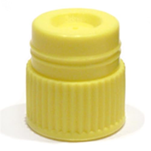 12mm Hollow Top Caps - Yellow - Case of 1000